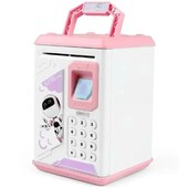 Сейф Робот копилка с отпечатком пальца, музыкальная