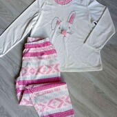 Primark + Love to lounge брендовая флисовая пижама размер М L евро 42/44