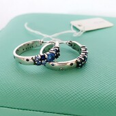 Серебряные круглые серьги