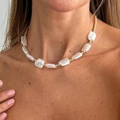 Кольє, чокер, намисто, крупні перли, перлини