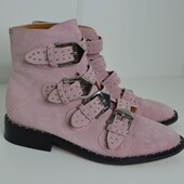Оригінал! Givenchy Elegant flat blush leather boot