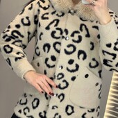 Теплая куртка -кардиган альпака