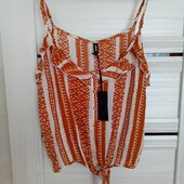 Розпродаж!!! Брендовый новый вискозный топ р.16-18.