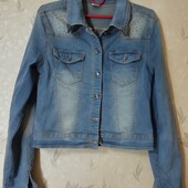 Джинсовый пиджак,новый.Размер L.