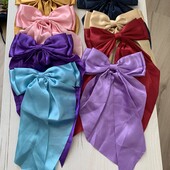 1 на вибір)Заколка для волосся бантик атласний