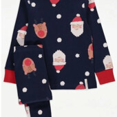 Різдвяна піжама George 122/128 Санта Клаус Олені