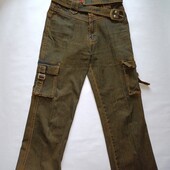 Трендові джинси карго для дівчинки. 25 розмір.