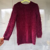 Дуже гарний теплий пухнастий светрик з люрексом на 10-11 років