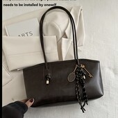 Стильна сумка вінтажна в коричневому кольорі Вінтажна