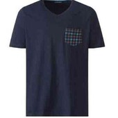 Livergy брендовая новая хлопковая мужская футболка цвет синий размер S М