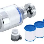 Універсальна насадка- аератор на кран PurifTap обертова на 360° + змінні фільтри 3 шт.