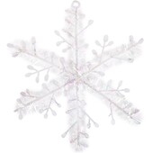 Прикраса "Сніжинка" біла 11см