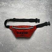 Бананка (косметичка, сумочка) лакована David Jones червона