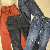 Набор из 5 джинсов на 5-6 лет, отличное состояние!