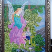 Бісерна картина янгол охоронець