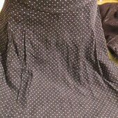 Симпатичная вельветовая юбка в горох H&M