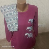 Пижама женская хлопок на байке Турция ASMA 42,44