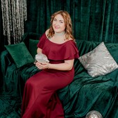 Сукня рибка максі бордова