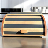 Хлібниця дерев‘яна Матеріал-бук (варений) Розмір: 38*27*17см.