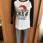 Пижама, комплект, костюм, 100% коттон, S. Skinnfit. в ідеалі