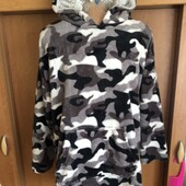 Меховушка, плюшева туника, кофта, худи, S-M, City Comfort. слип, пижама. в ідеалі