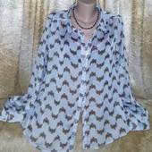 Моднейшая рубашка на лето (Индия) 16 размера. Читайте пож. описание!