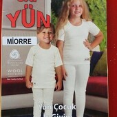 SufYun Miorre дитяча вовняна термо футболка, базовий шар хлопчику дівчинці...