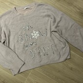 Теплий светр травка на пишні форми, р.18/20 в гарному стані