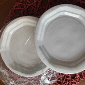 набор одноразовая посуда тарелка мелкая 50 шт