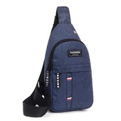 Сумка мужская нагрудная (синяя)