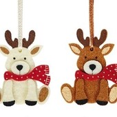 Підвіски Олені 4шт. Melinera фетр