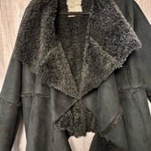 Чорна дубляночка-кардіган на запах