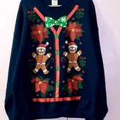 Чоловічий Новорічний Різдвяний світшот толстовка