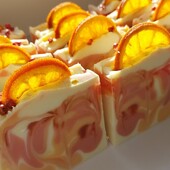 Розпродаж! Мыло натуральное "Апельсиновый щербет"