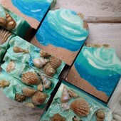 Розпродаж!Мыло натуральное " Моє море" с ментолом