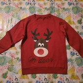 ❤️Отличный свитшот на флиссе на 8-10лет.идеал.❤️
