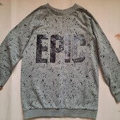 ❤️Стильный свитшот двунить с перевертышами на 8-9лет.идеал❤️