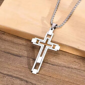 Розпродаж! Ланцюжок і підвіска хрест, хрестик. Медсталь