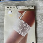 Белые чулки без силикона