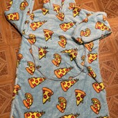 Домашнє довге тепле плаття великого розміру