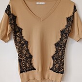 Футболка с кружевом