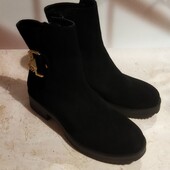 Жіночі сапоги натуральний замш