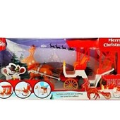 Музикальна різдвяна карета з підсвіткою!