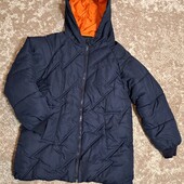 Теплюща зимова куртка на хутрі, 140-146 розмір!