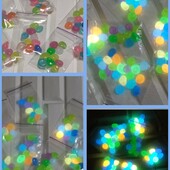 Каміння, що світяться для декору, дизайну, акваріумів і т.д (20шт)