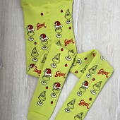 Grinch.Легінси на мєху для дівчинки