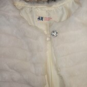 Нове хутряне болеро H&M,по бірці 6-7років!