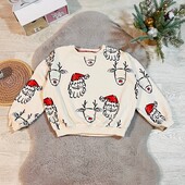 Красивезний світшот новорічна тематика, ідеальний стан,