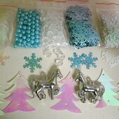 Набір сніжинок і наместин, 500шт