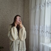 Шикарний, об'ємний кардиган в дирки, Оверсайс ❤️